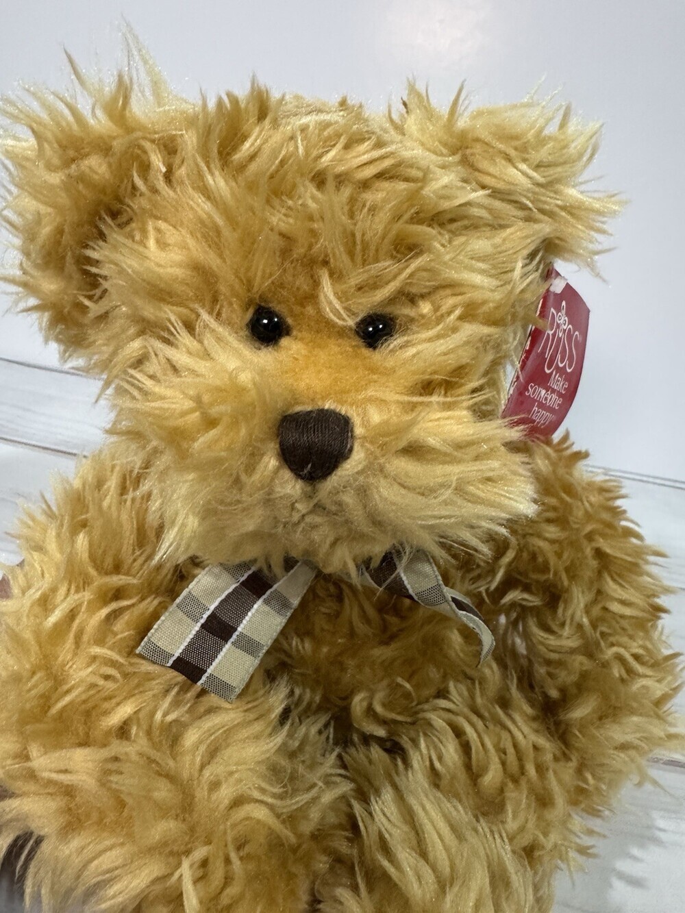 RUSS Benjamin Bear Brown Soft Plush Collectable Cute - Picture 8 of 8